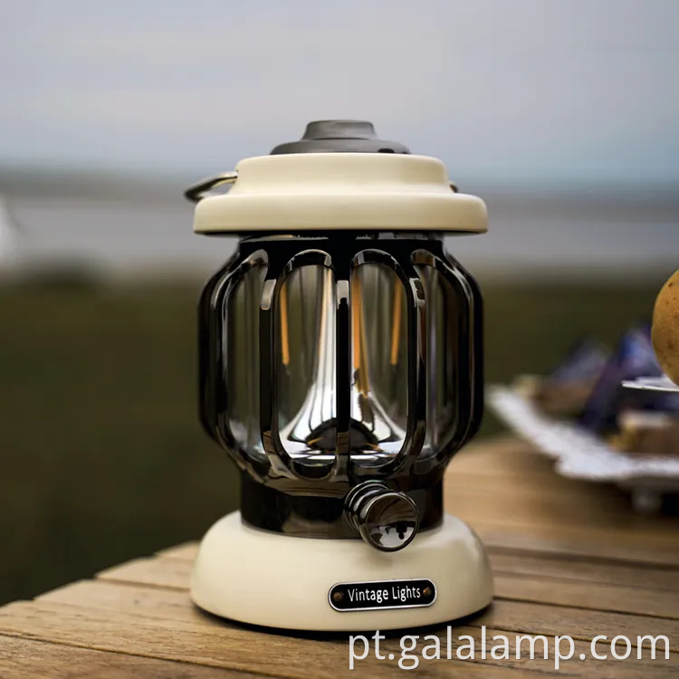 Lanterna LED de inspiração vintage para camping e segurança ao ar livre